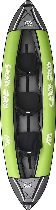 KAYAK PUMPED AQUA MARINA LAXO-380 3 PERSON PADDLE SET PUMP BAG Packaging status damaged
