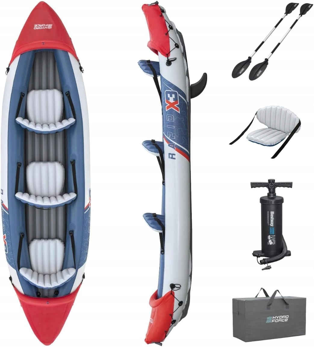 KAYAK X3 INFLATABLE 3 SEATER PADDLE BAG 381x100 INFLATABLE