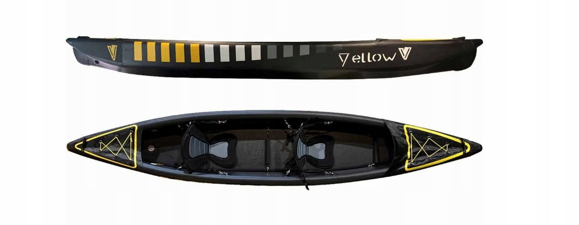 KAYAK – pneumatic BRAZOS 2 YellowV – 2 seater (black) Brand no brand