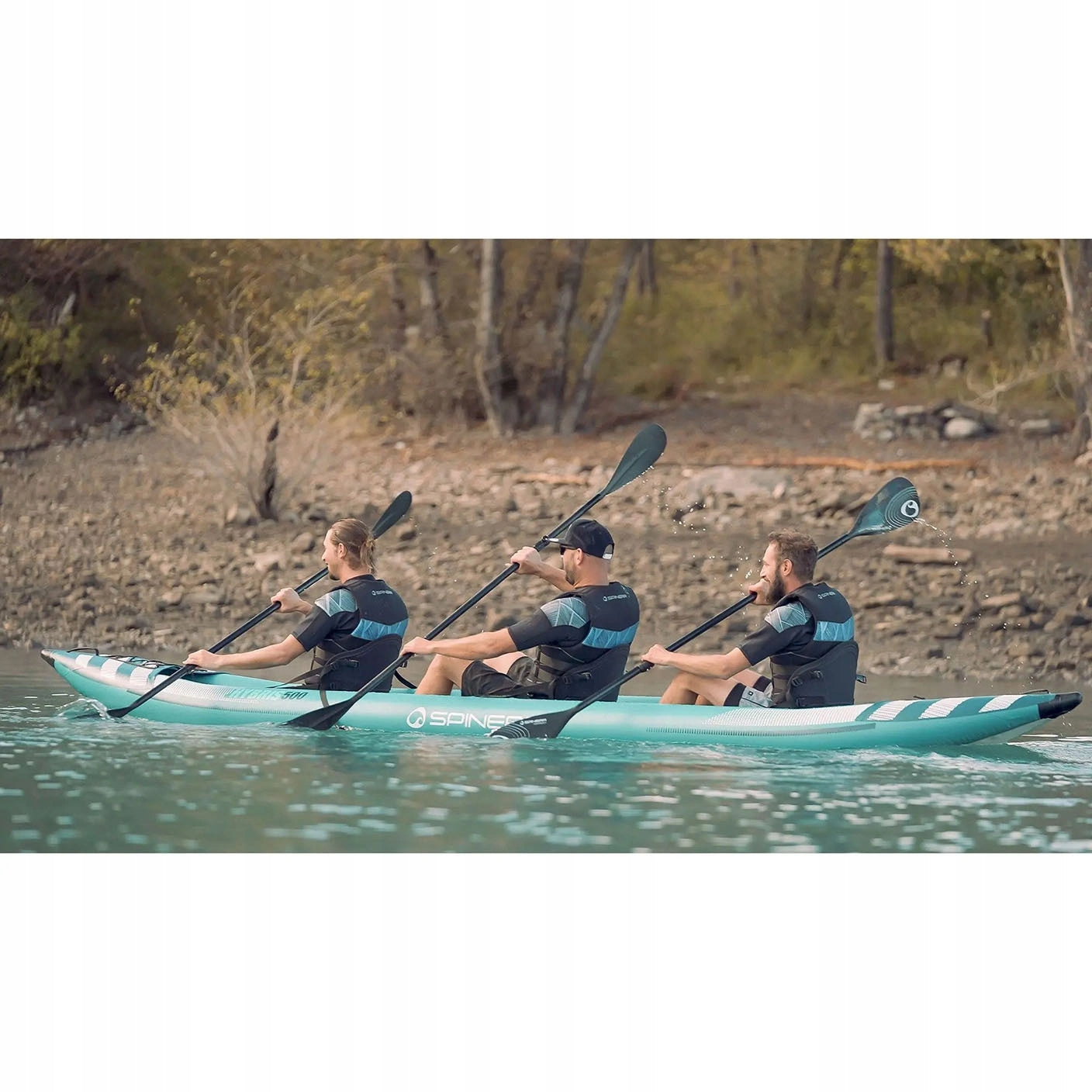 KAYAK pumped inflatable SPINERA pneumatic HYBRIS 475 3-person 2025 Weight 15.6 kg