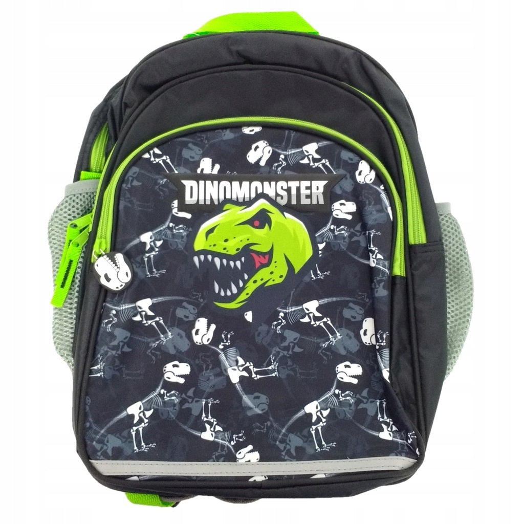 KAYET School Backpack Black DINOMONSTER Dinosaur