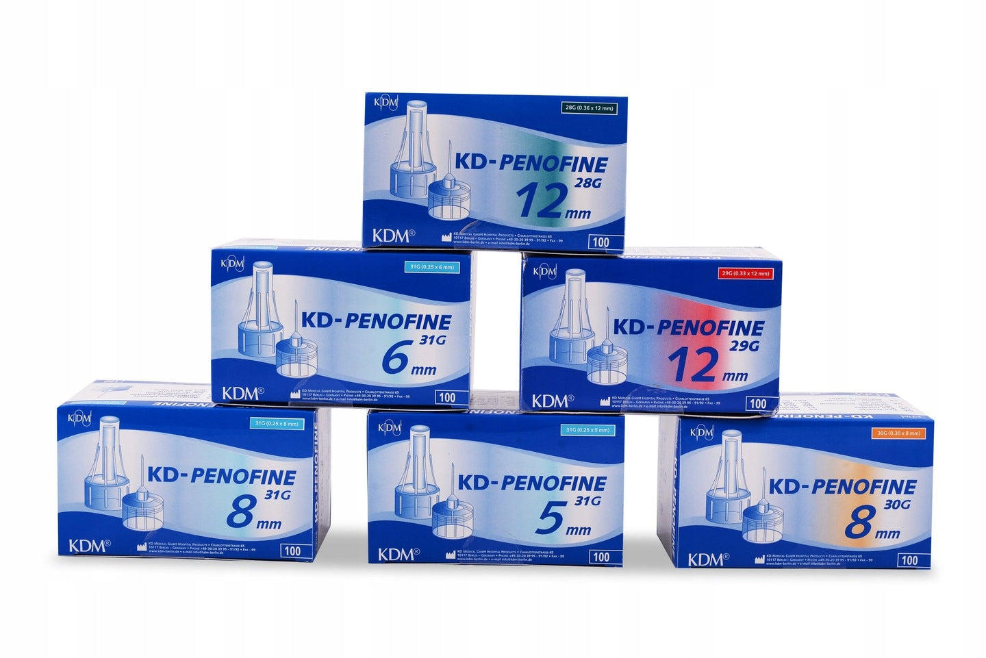 KDM D-Penofine pen needles 31G 0,25x5 mm EAN (GTIN) 4031881904282