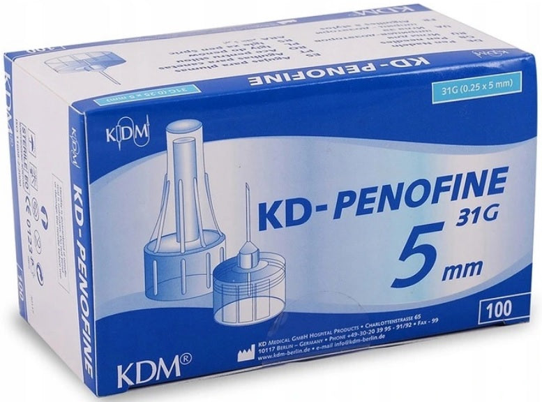 KDM D-Penofine pen needles 31G 0,25x5 mm