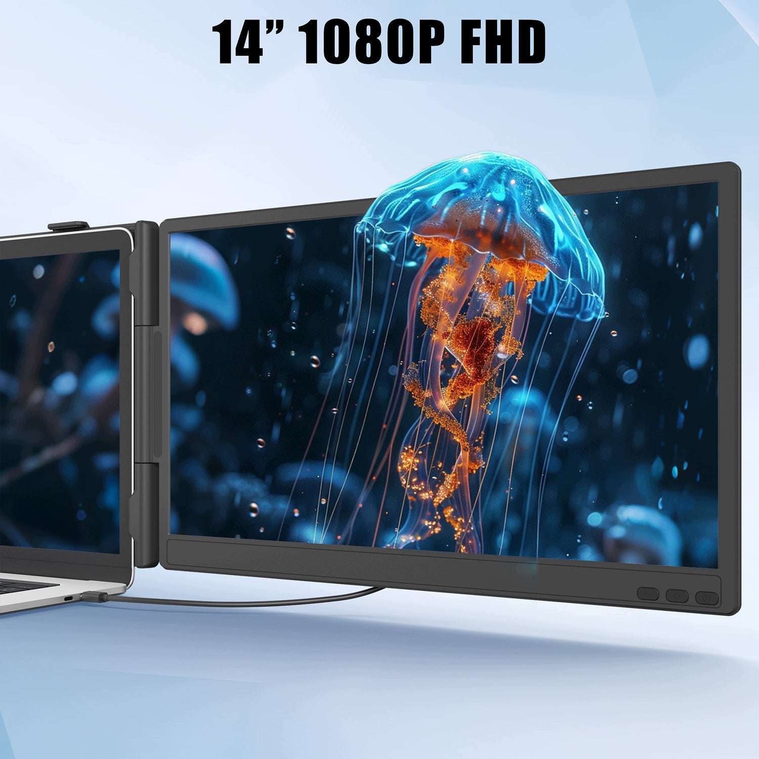 KEFEYA Laptop Screen Extender 14'' FHD IPS do laptopów 13-17'' USB-C HDMI Packaging status original