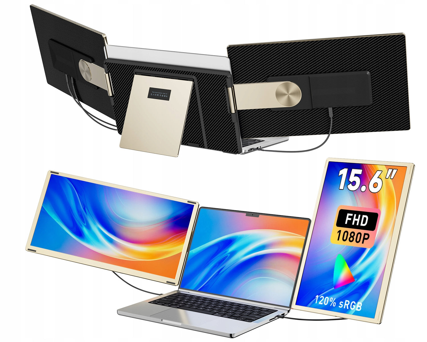 KEFEYA S6 Laptop Screen Extender 15,6" FHD potrójny ekran Windows Mac