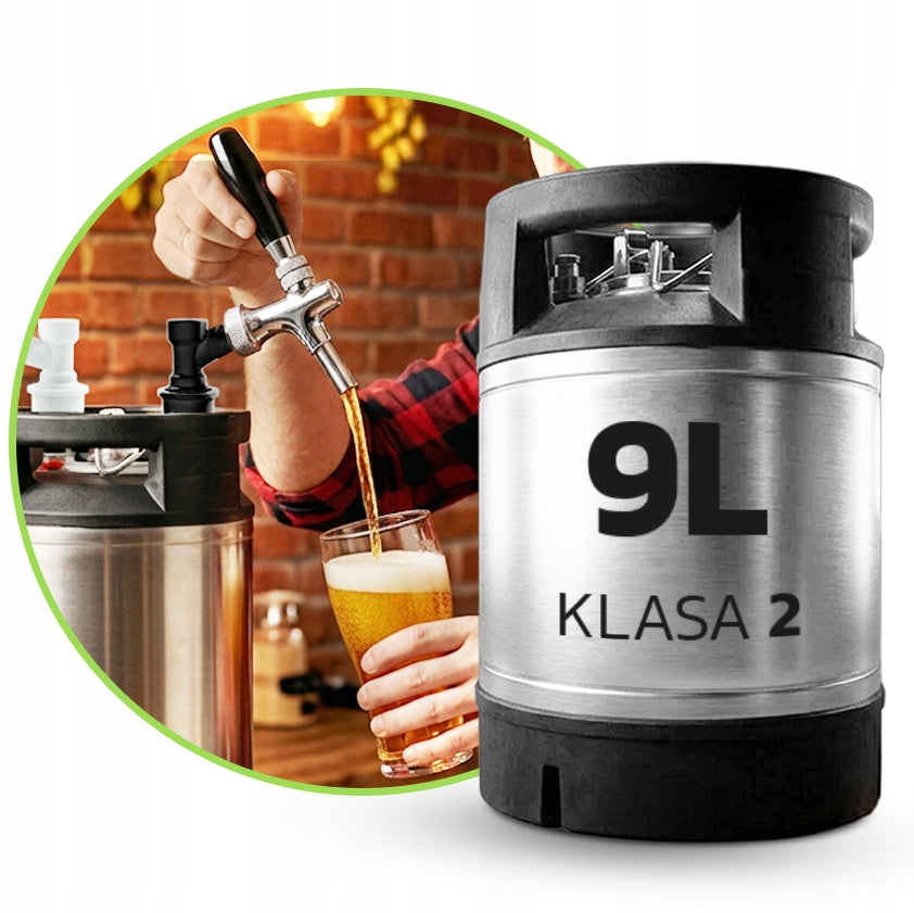 KEG CORNELIUS 9L SODA SATURATOR STAINLESS BALL LOCK CO2