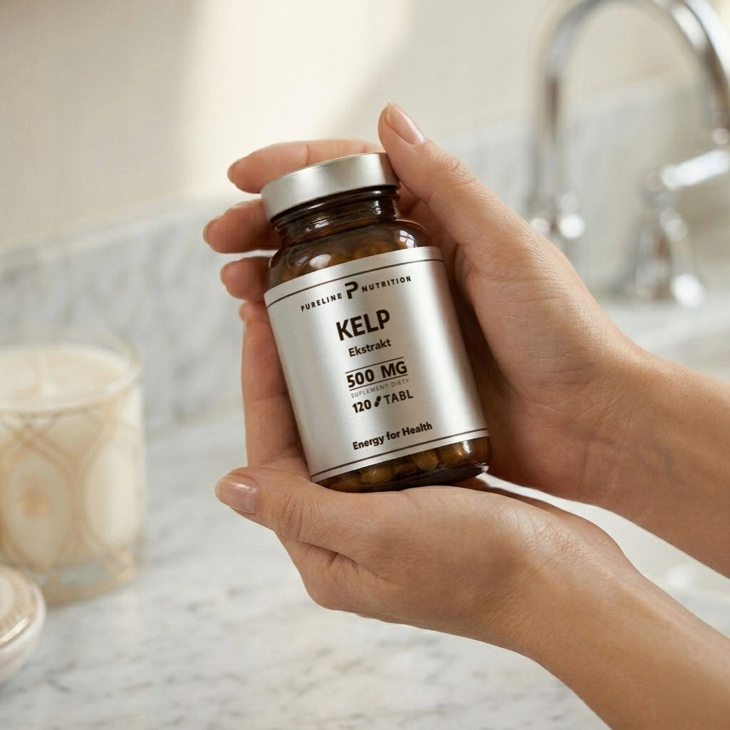 KELP EXTRACT 500 mg 120 tablets - Natural Iodine Thyroid Skin Manufacturer code KELP EKSTRAKT  500mg 120 tabletek