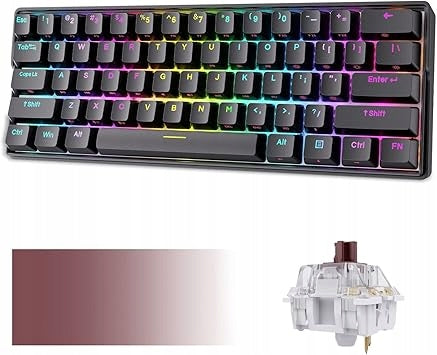 KEMOVE Shadow DK61 60% RGB Backlit Mechanical Gaming Keyboard