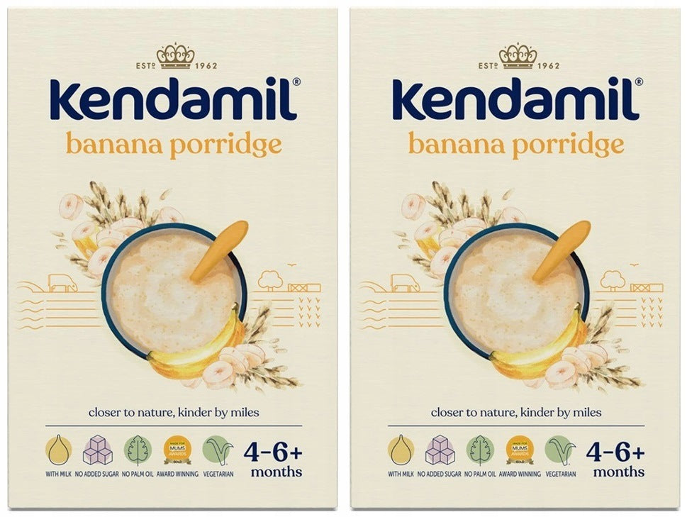 KENDAMIL GRAIN MILK PORRIDGE WITH BANANA WITHOUT PALM OIL 150G x2
