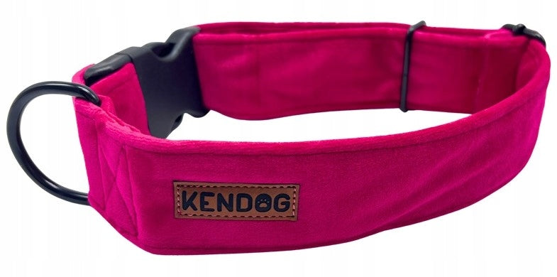KENDOG Velvet Fuchsia Collar M 4cm