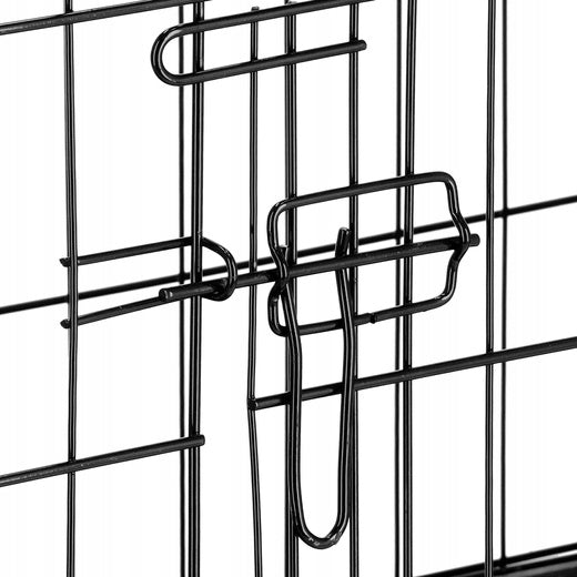 KENNEL CAGE Folding Metal Pet Cat Dog 85x60x70cm XL Length 85 cm