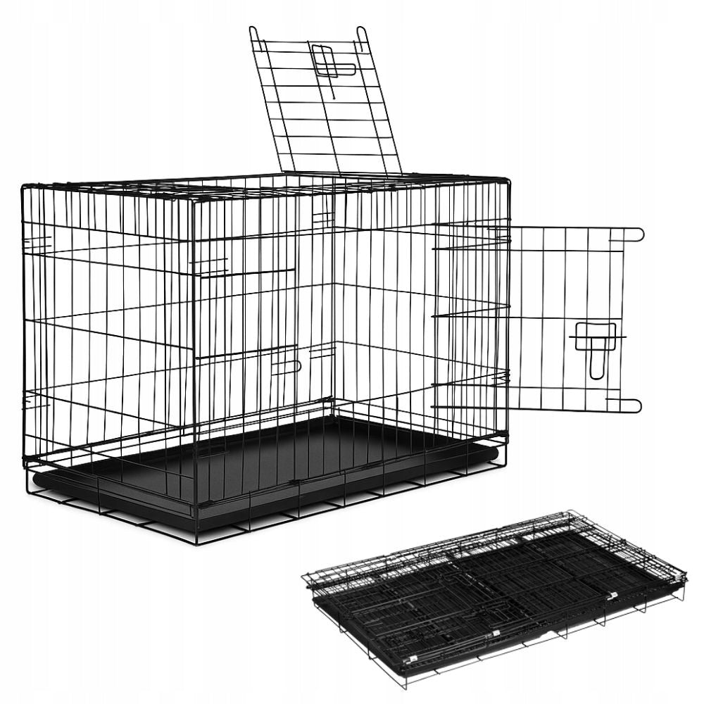 KENNEL CAGE Folding Metal Pet Cat Dog 85x60x70cm XL Manufacturer code Klatka kennelowa dla zwierząt psa kota