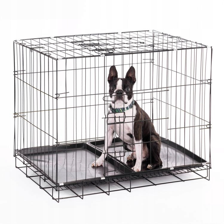 KENNEL CAGE Folding Metal Pet Cat Dog 85x60x70cm XL Packaging status original