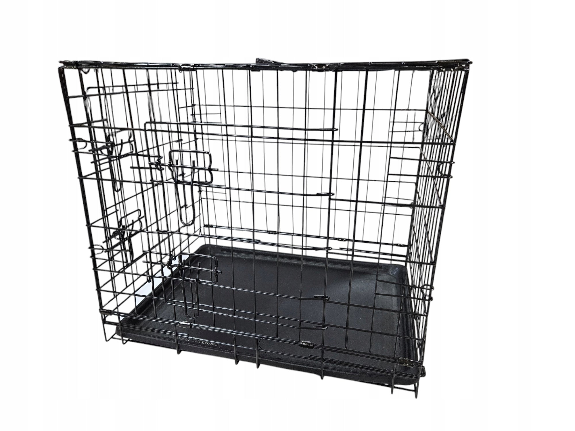KENNEL CAGE TRANSPORTER FOR DOG CAT PLAYPEN 76x52x59 cm wire 4.5mm Length 76 cm