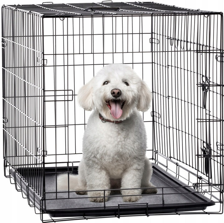 KENNEL DOG CAGE FOR CAR PLAYPEN CAT TRANSPORTER METAL Product width 42 cm