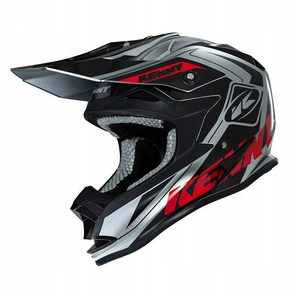 KENNY HELMET PERFORMANCE GREY/BLACK/RED SIZE M | SALE