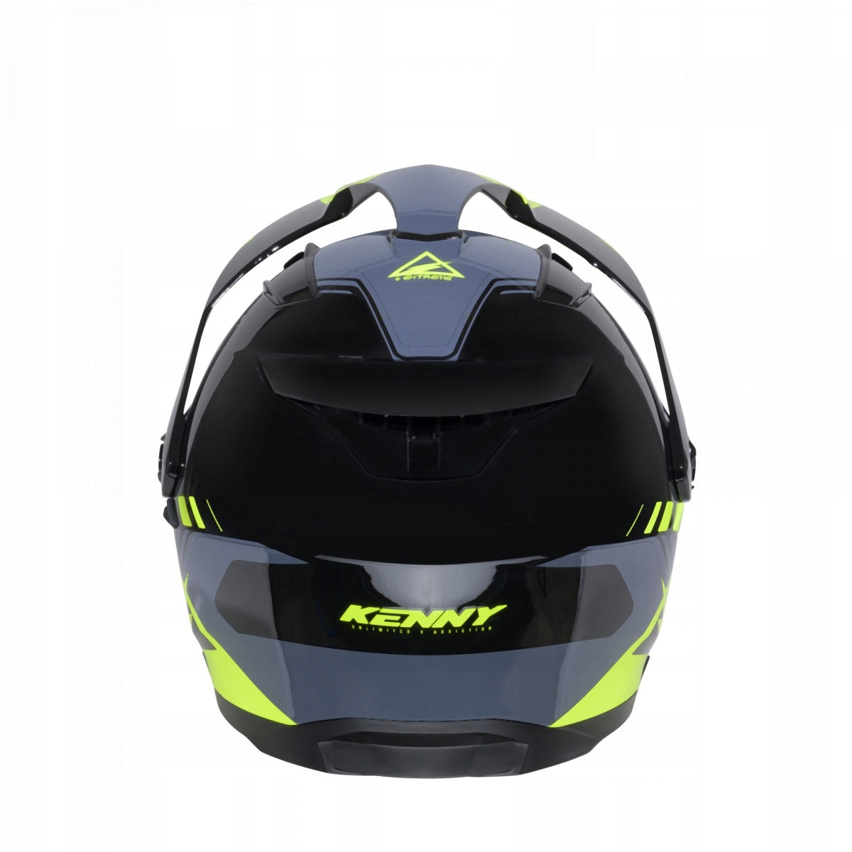 KENNY RACING MOTORCYCLE HELMET DUAL ADVENTURE EXTREME BLACK GREY YELLOW M Manufacturer no brand