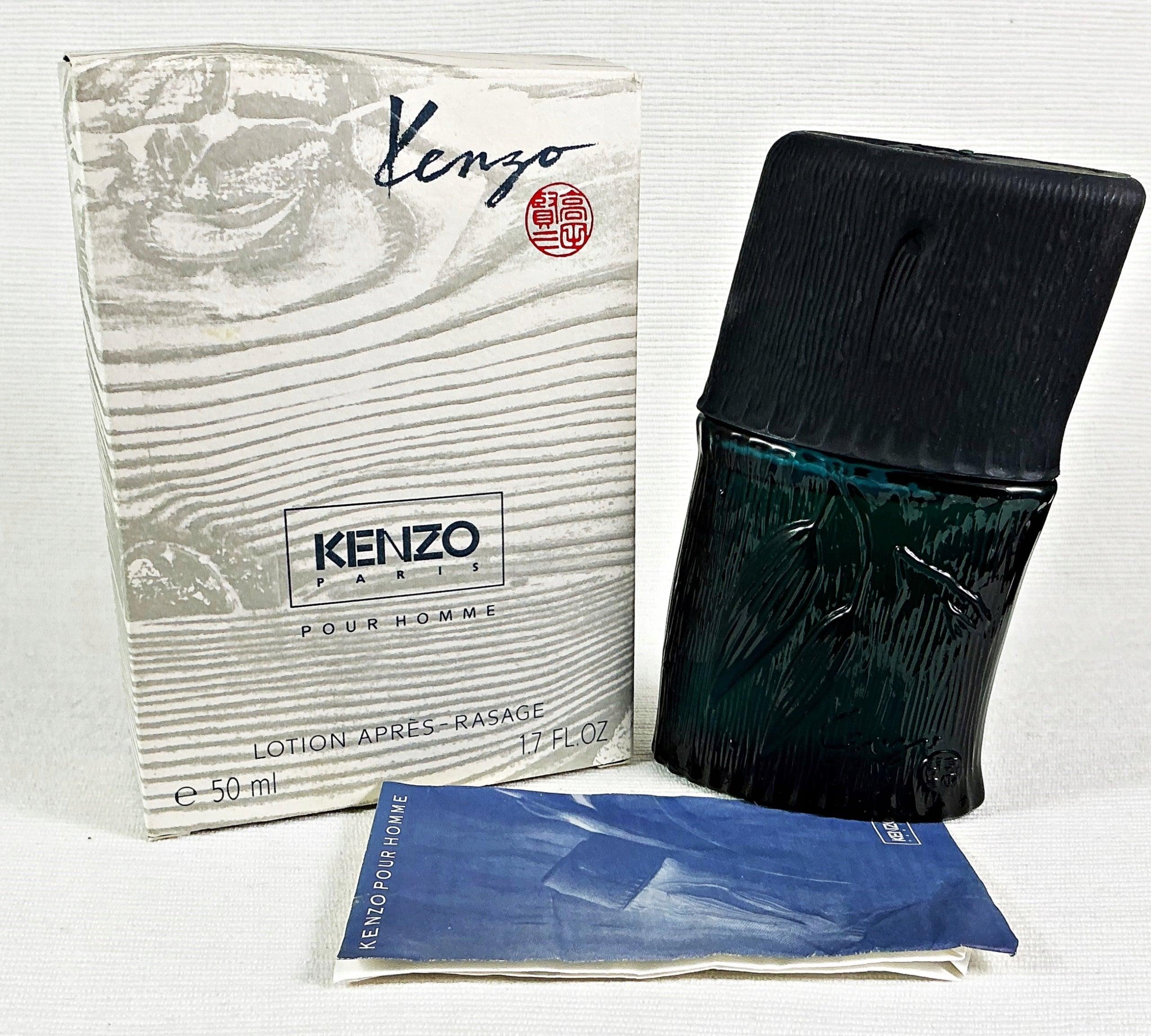 KENZO POUR HOMME 50 ML AFTER SHAVE AFTERSHAVE 1 EDITION UNIQUE Packaging status original