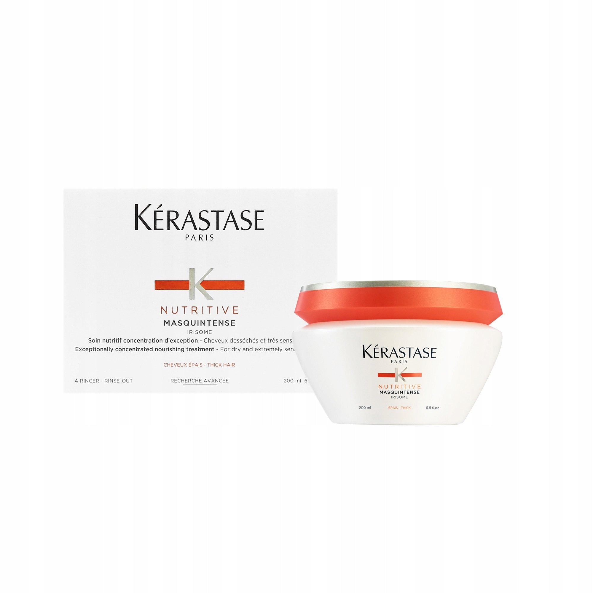 Pflegende Maske für dickes Haar Kerastase Nutritive Masquintense Thick Irisome 200 ml 