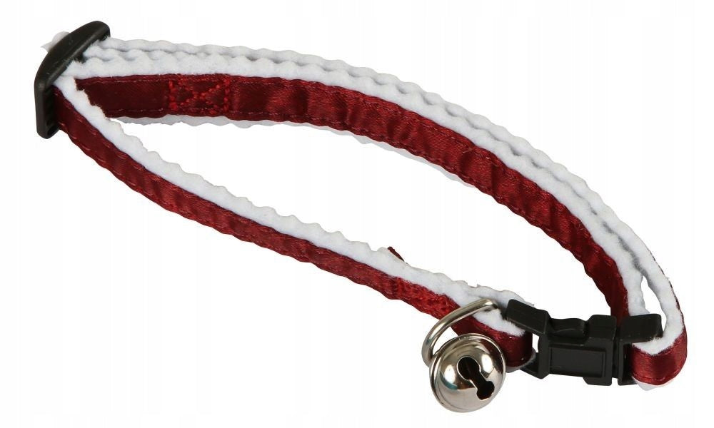KERBL CAT COLLAR REFLECTIVE RED WITH BELL WY
