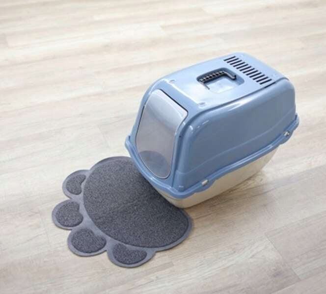 KERBL Mat litter box wiper mat for cat litter box grey 47 cm Model 10693