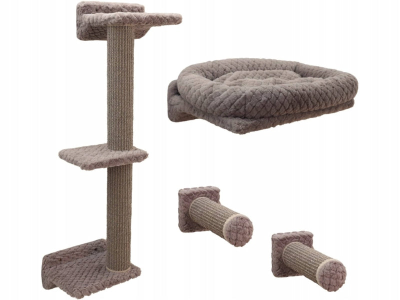 KERBL Monte Alpi Cat set bed shelf sisal scratching post for wall 8 el Brand Kerbl