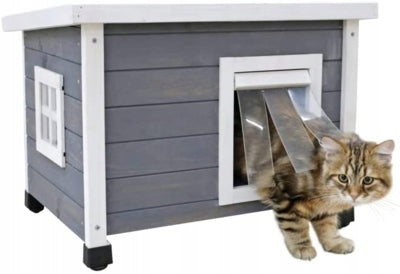 KERBL WOODEN CAT HOUSE OUTDOOR BOOTH 57x45x43 CM Manufacturer code 4018653216378