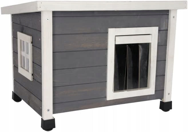 KERBL WOODEN CAT HOUSE OUTDOOR BOOTH 57x45x43 CM