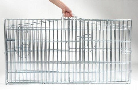 Kerbl Freigehege für Haustiere Easy, Silber, Metall, 82845 