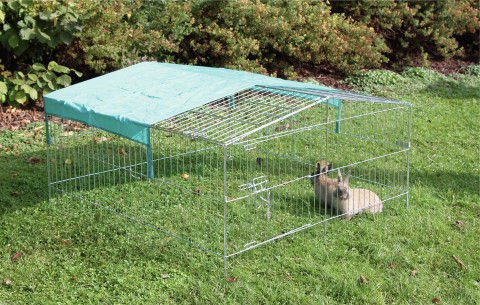 Kerbl Freigehege für Haustiere Easy, Silber, Metall, 82845 