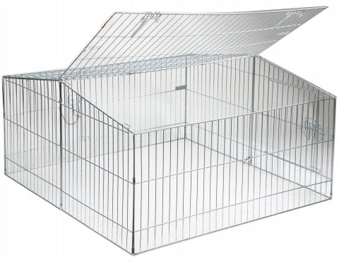Kerbl Freigehege für Haustiere Easy, Silber, Metall, 82845 