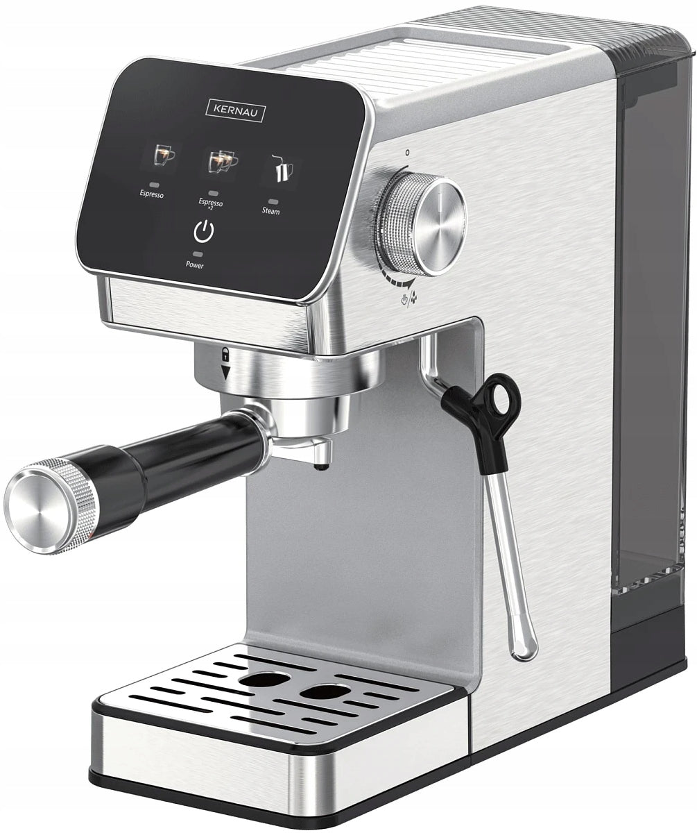 KERNAU KCM131ES Silver 20 bar ground coffee, capsules