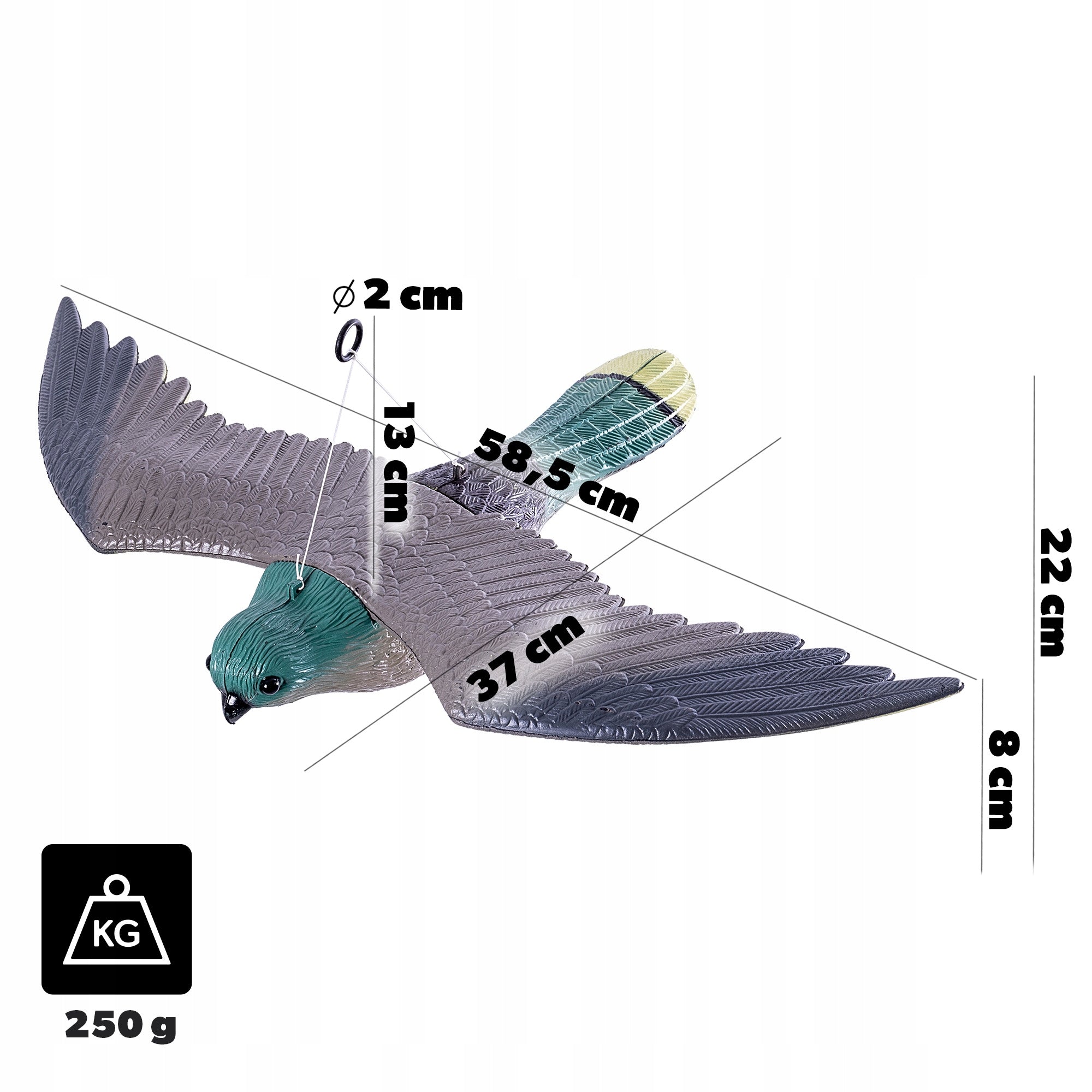 KESTREL PIGEON BIRD REPELLENT LARGE STARLING BIRDS IN FLIGHT TO BALCONY Kind repellent