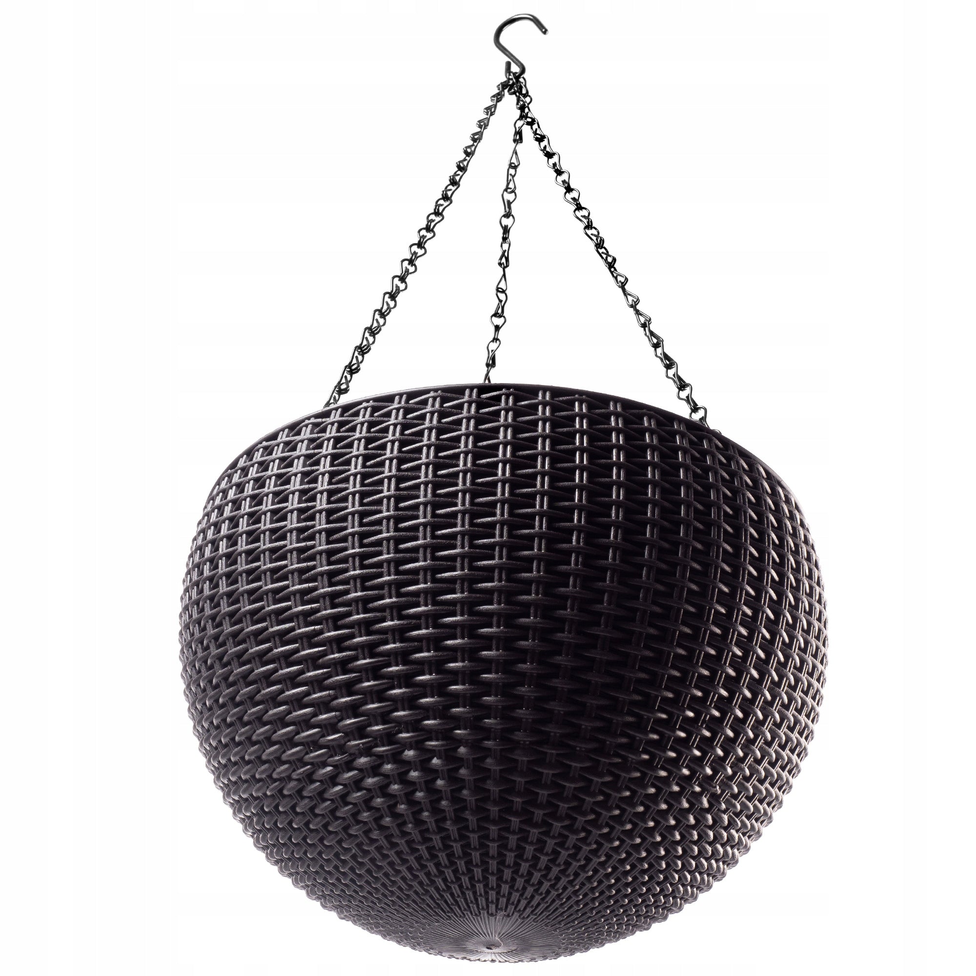 KETER POT HANGING HOOK AND CHAIN PLANTER BROWN Length 35 cm