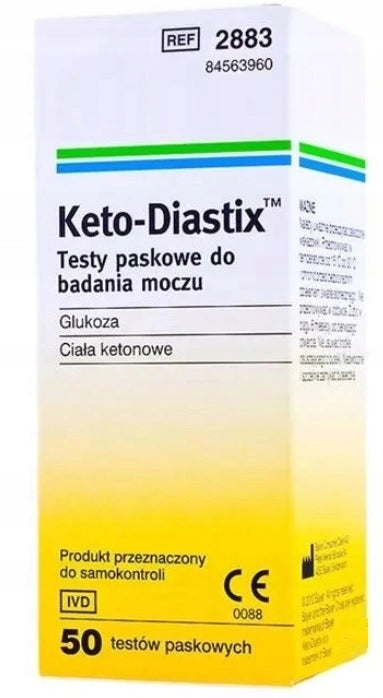 KETO-DIASTIX 50 URINE TEST STRIPS
