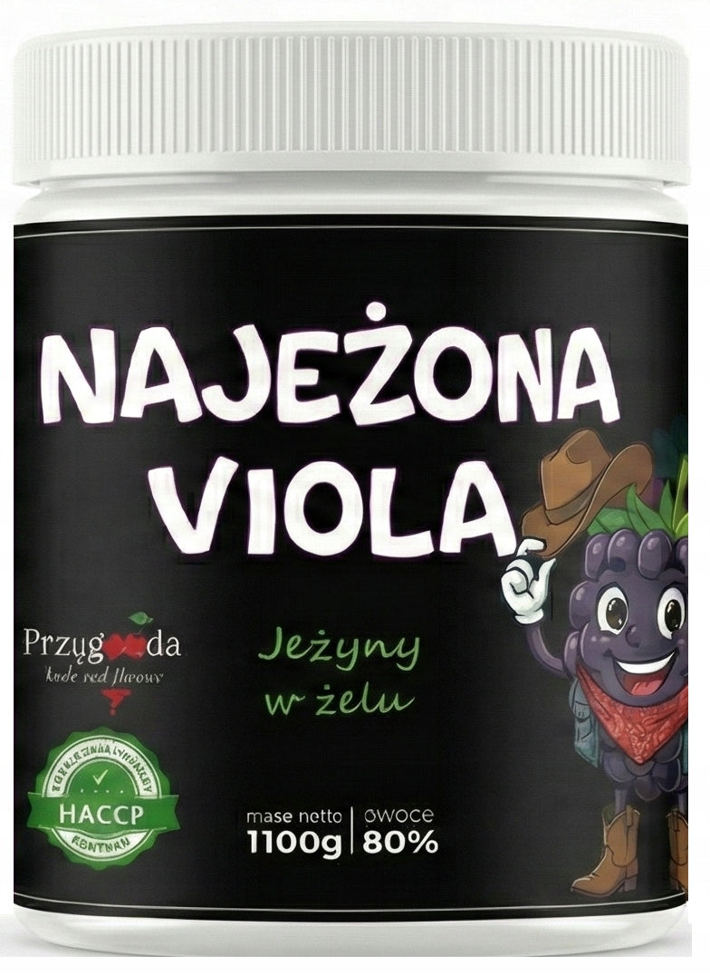 KETO Frużelina Blackberry Jam without sugar 1,1kg FIT DIET LOW CARB LITTLE KCAL Packaging status original