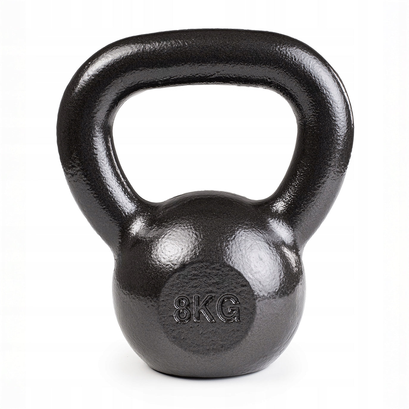 KETTLEBELL WEIGHT FOR EXERCISE KETTLE DUMBBELL CAST IRON FITNESS 8KG Color black