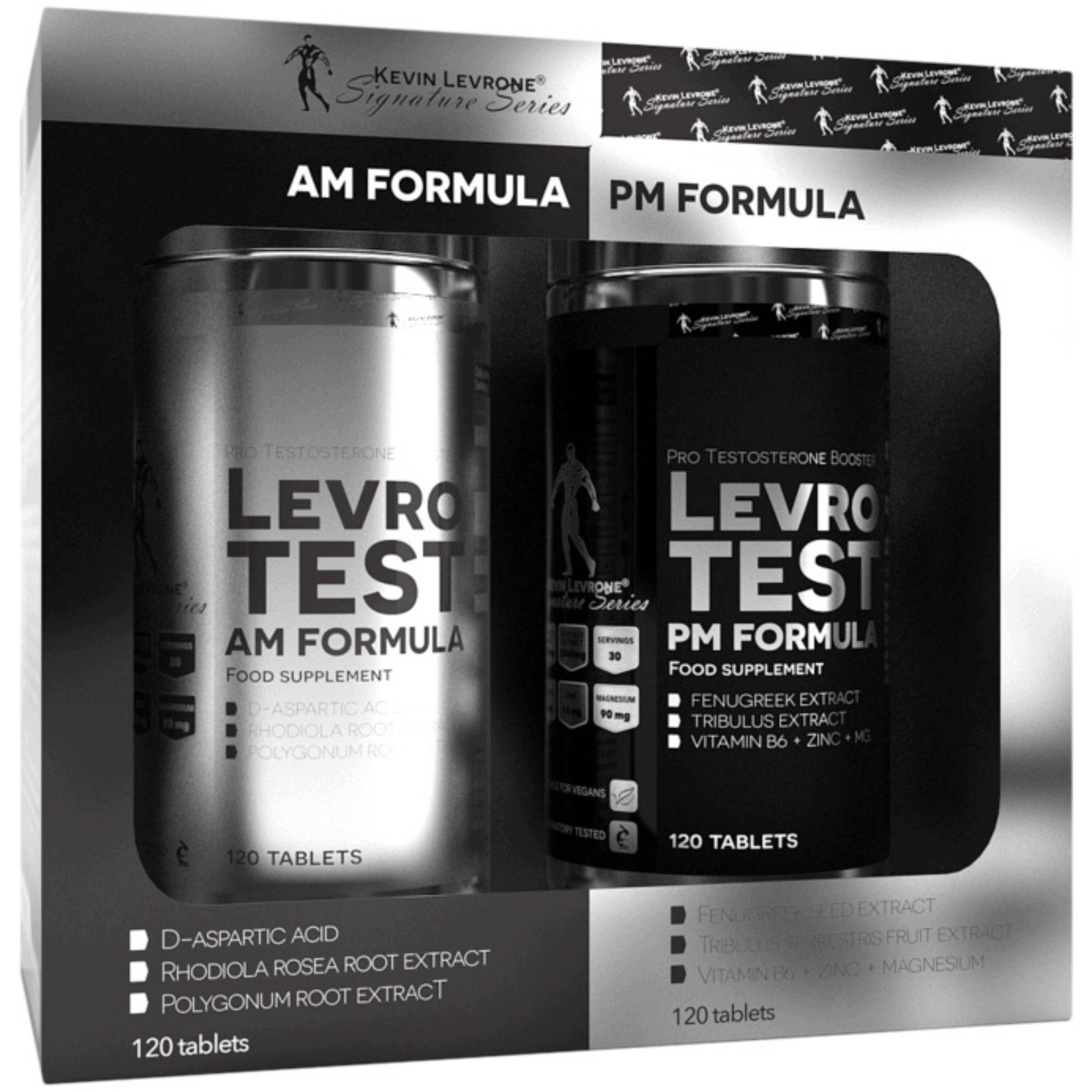 KEVIN LEVRONE LEVRO TEST AM PM TESTOSTERONE LIBIDO PERFORMANCE GIFT 2x120t