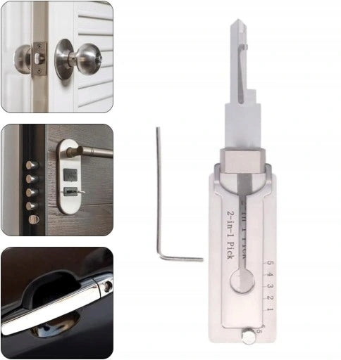 KEY DECODER 2 IN 1 STAINLESS STEEL KEY KW1