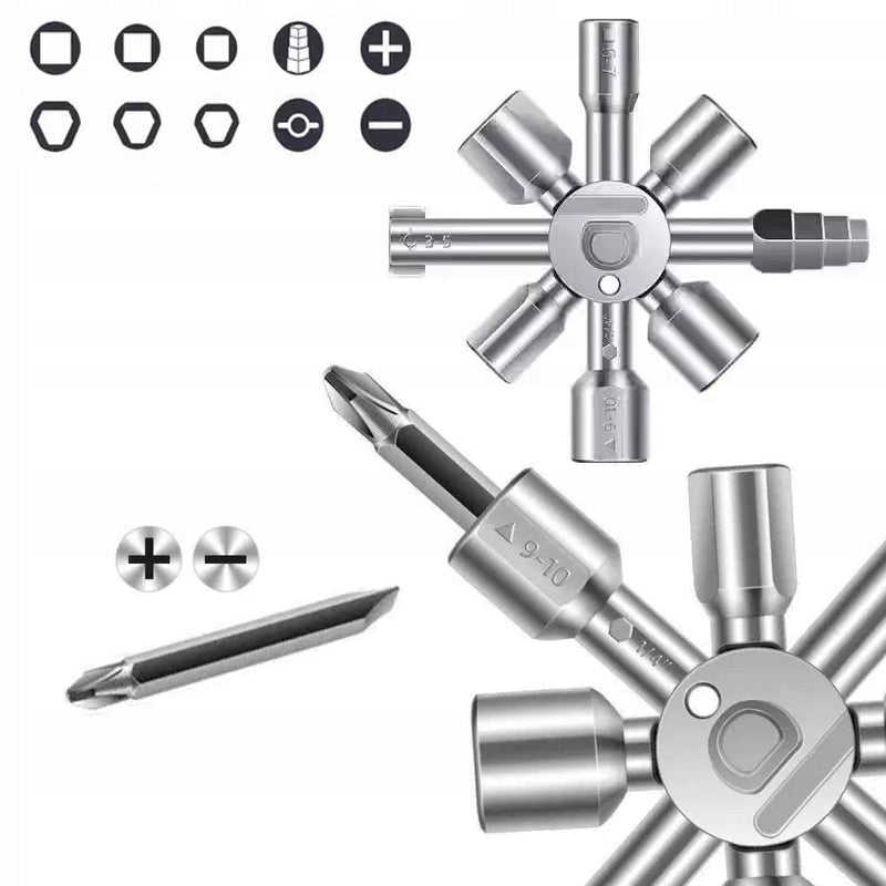 KEY FOR ELECTRICAL CABINET BOXES RADIATORS 10in1 Manufacturer code klucz do szafek