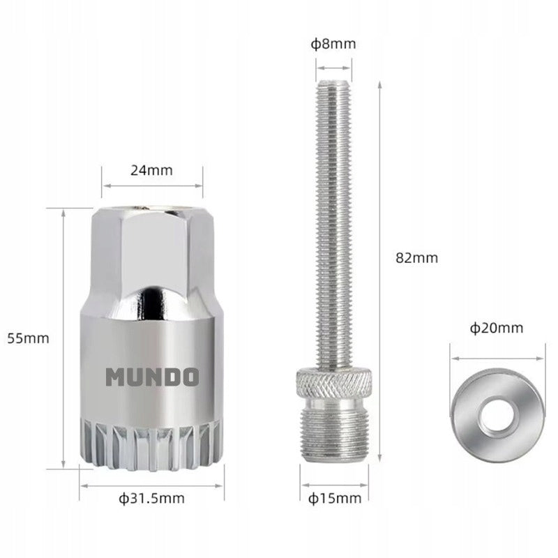 KEY FOR SQUARE SUPPORT + PRESSURE SCREW MUNDO Brand Mundo
