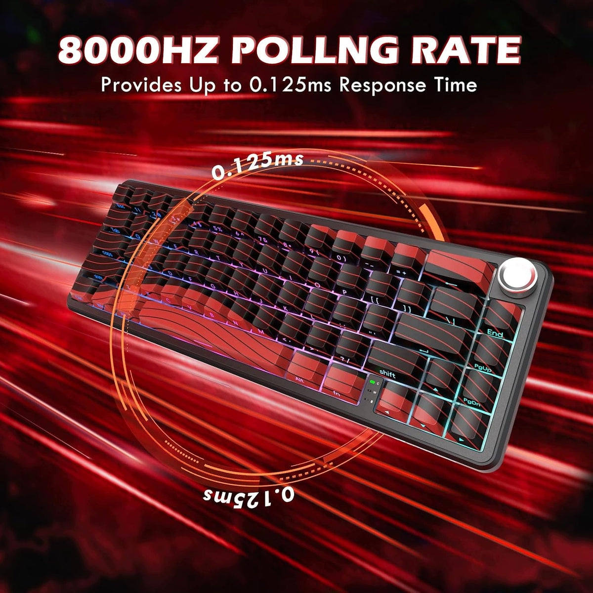 KEYBOARD AND MOUSE SET WITH QUICK TRIGGER HALLA RED Manufacturer code 5908040732750