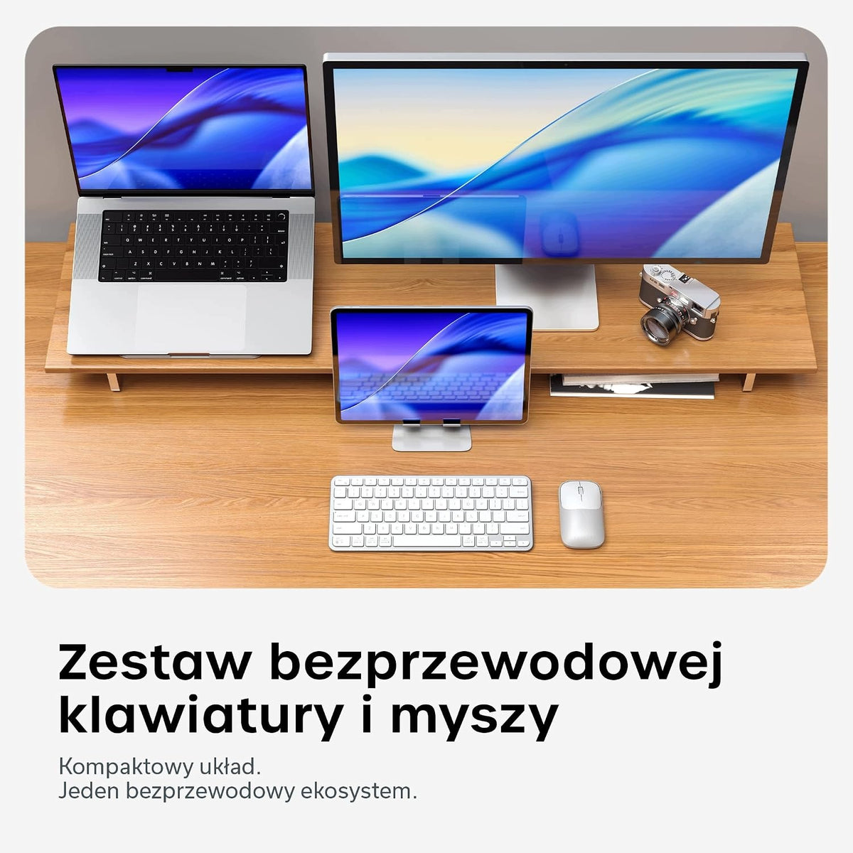 KEYBOARD AND MOUSE WIRELESS BLUETOOTH USB-C SILVER SLIM Manufacturer code KLAWIATURA MYSZ BEZPRZEWODOWA BLUETOOTH