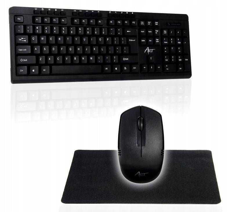KEYBOARD AND MOUSE WIRELESS FOR PC LAPTOP Color black
