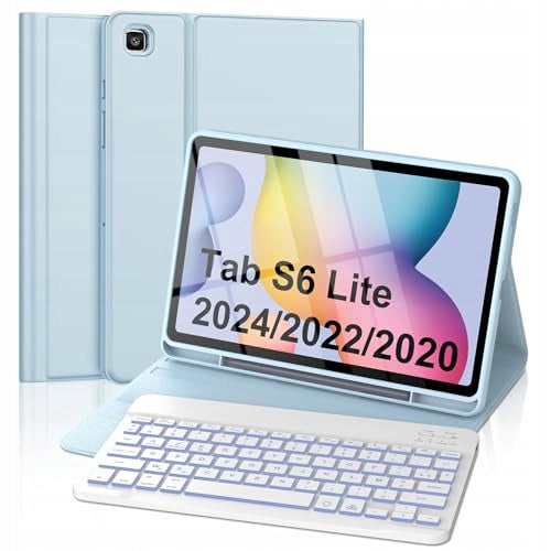 KEYBOARD CASE FOR SAMSUNG GALAXY TAB S6 LITE 10 4 LEATHER for home gift Brand no brand
