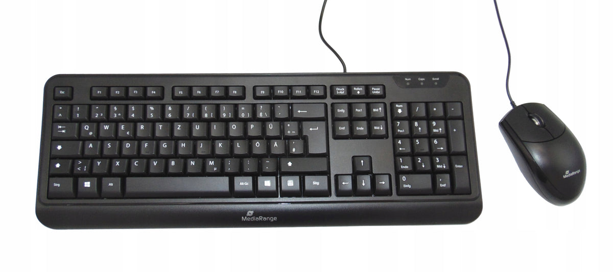 KEYBOARD + MOUSE MEDIARANGE WIRED QWERTZ