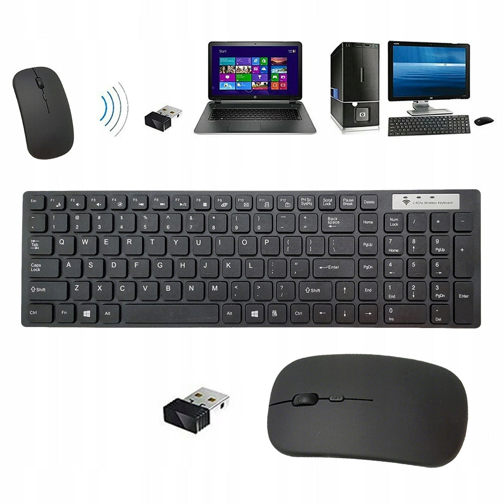 KEYBOARD MOUSE SET WIRELESS ERGONOMIC BLACK FOR LAPTOP PC USB Manufacturer code DSGSRGER34Y5678