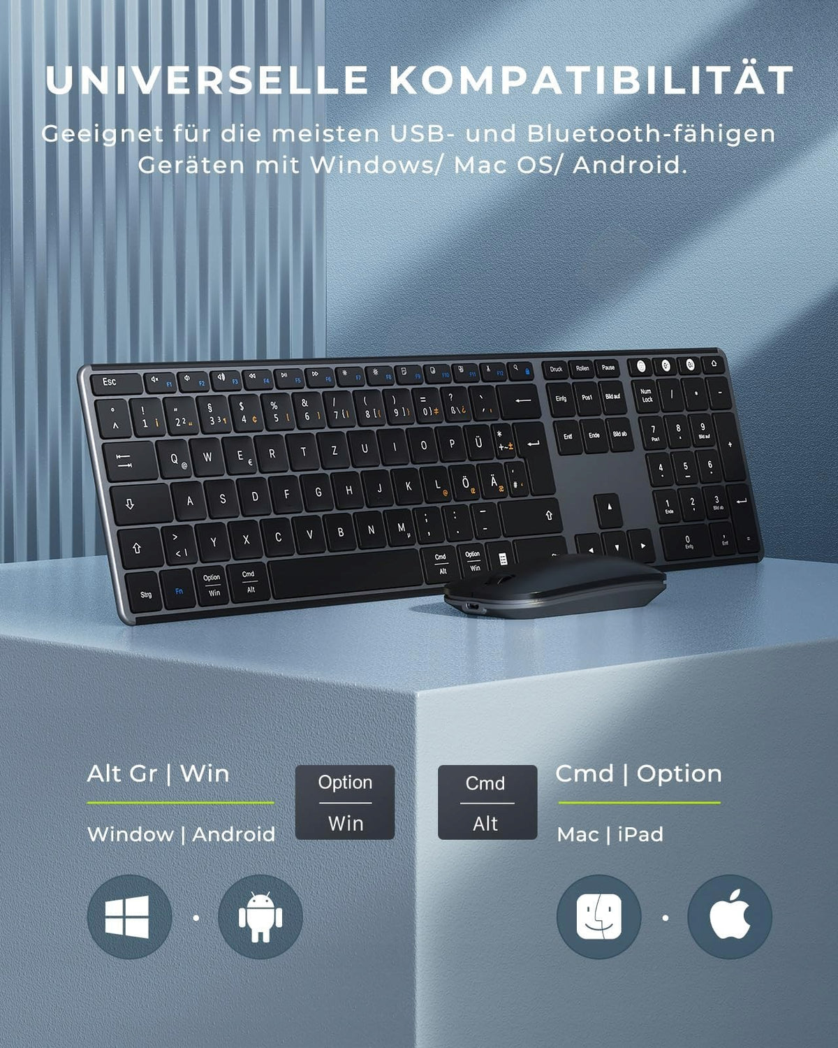 KEYBOARD WIRELESS MOUSE 3 OFFICE DEVICES SET Manufacturer Seenda