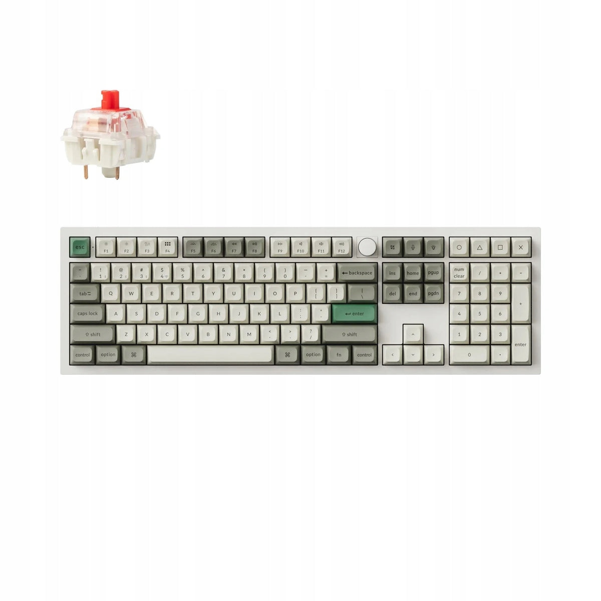 KEYBOARD WRL Q6 MAX RGB/SHELL WHITE Q6M-P1 KEYCHRON