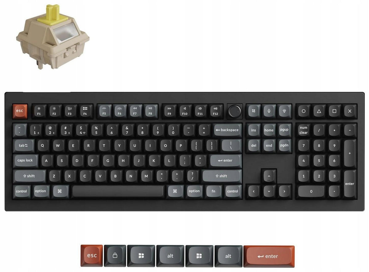 KEYBOARD WRL V6 ULTRA/BLACK V6U-D4 KEYCHRON Manufacturer Keychron